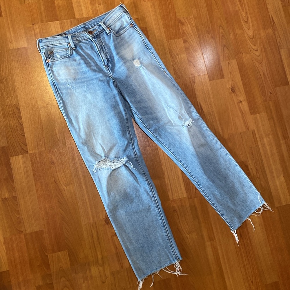 True Religion High Rise Starr Distressed Jeans Size 25